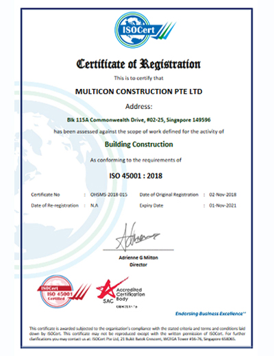 45001 - Certificate v1 multicon